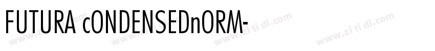 FUTURA cONDENSEDnORM字体转换